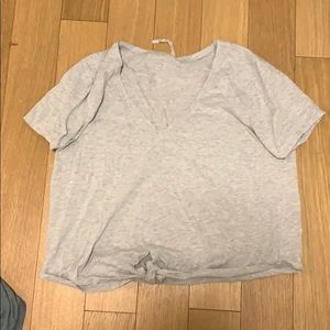 Lululemom tight front workout shirt